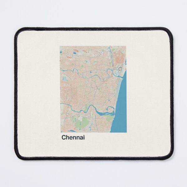 Item preview, Chennai Minimalistic Map Art designed and sold by MapsNerd.