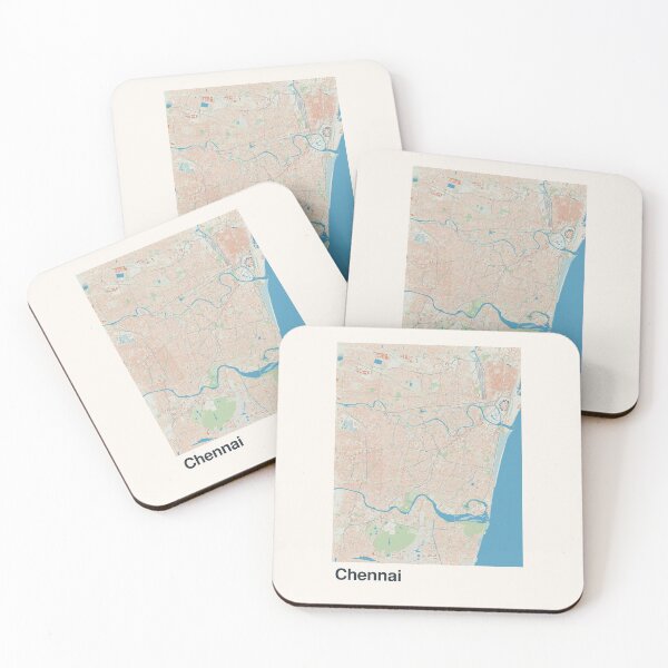Item preview, Chennai Minimalistic Map Art designed and sold by MapsNerd.
