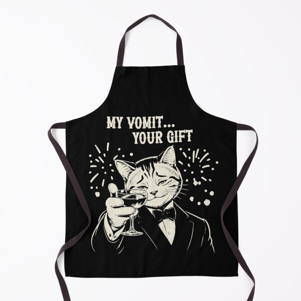 Item preview, My Vomit Your Gift Funny Cat Meme designed and sold by Gaga de mon chat.