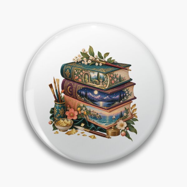 Item preview, Painted Book Edges Botanical Library Art designed and sold by UrbanCanvvas.