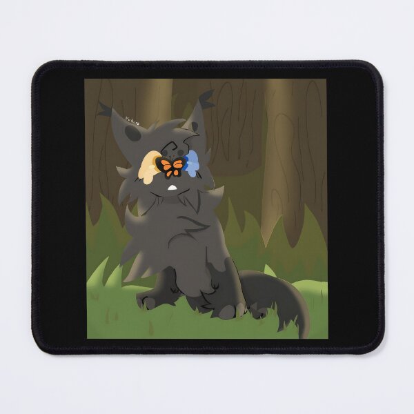 Item preview, Whimsical Cat with Butterfly in Forest designed and sold by J-Mindful.