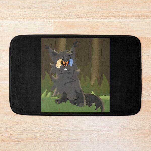 Item preview, Whimsical Cat with Butterfly in Forest designed and sold by J-Mindful.