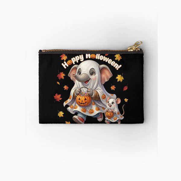 Item preview, Happy Halloween Cute Running Ghost Elephant and Mouse designed and sold by BonnieGlam13.
