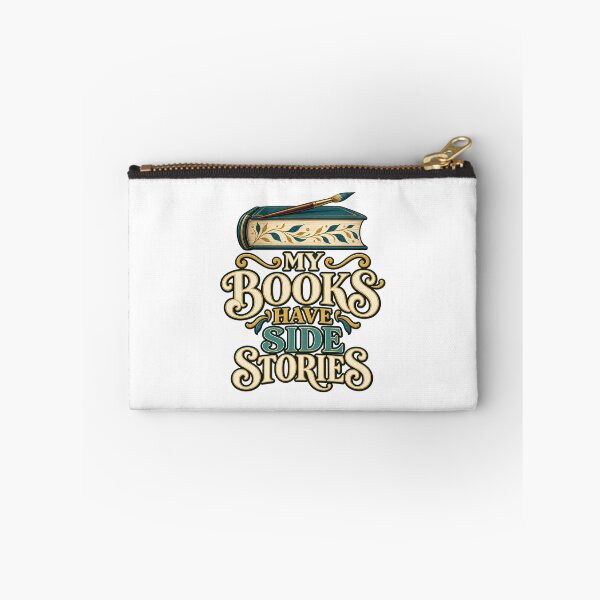Item preview, My Books Have Side Stories Book Painter Pun designed and sold by UrbanCanvvas.
