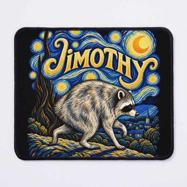 Item preview, Jimothy Raccoon Meme Vintage Retro Starry Night designed and sold by RetroOddity.