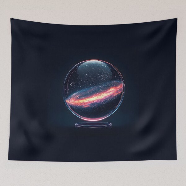 Item preview, Crystal Ball Galaxy, 3d Render, Electric Cyan designed and sold by Checho30.
