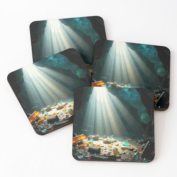 Item preview, Sunbeams Over Hidden Cave Crystals designed and sold by TavNorth.