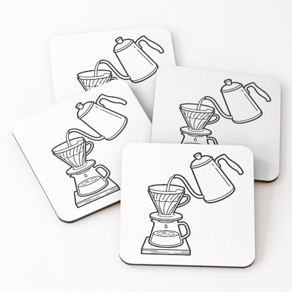 Item preview, Minimalist Pour Over Coffee Line Art designed and sold by seunghus.