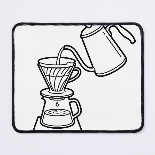 Item preview, Minimalist Pour Over Coffee Line Art designed and sold by seunghus.