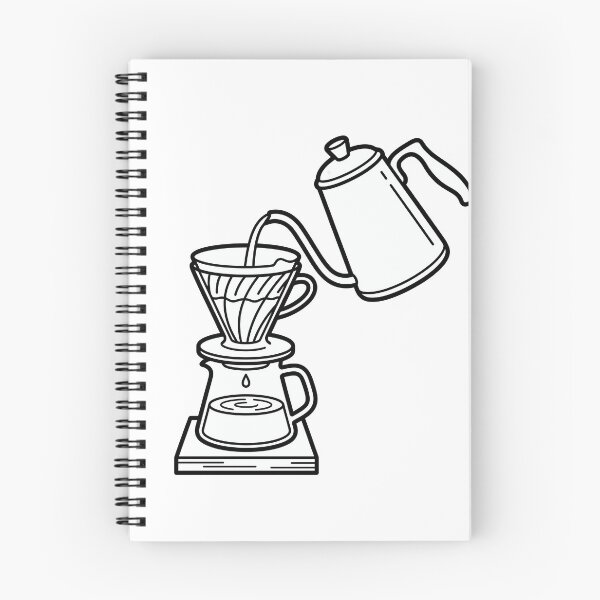 Item preview, Minimalist Pour Over Coffee Line Art designed and sold by seunghus.