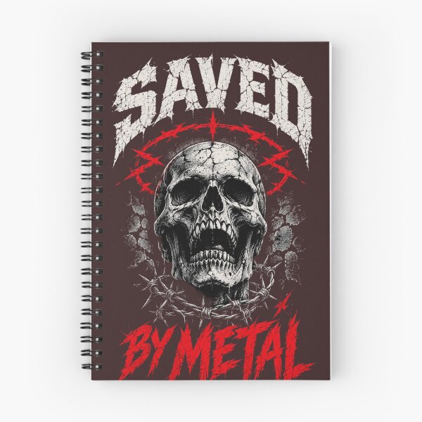 Item preview, Saved By Metal Skull Halo Barbed Wire Shirt designed and sold by SKELORRA.