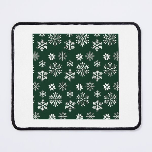 Item preview, Green Snowflake Pattern Winter Holiday Design for Festive Decor designed and sold by asilv bray.
