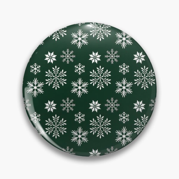 Item preview, Green Snowflake Pattern Winter Holiday Design for Festive Decor designed and sold by asilv bray.
