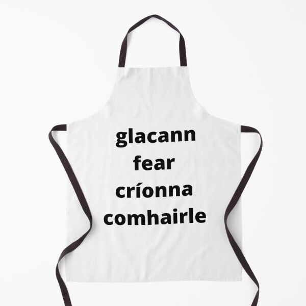 Item preview, Glacann fear críonna comhairle (a wise man accepts advice) - Minimalist Black Text Design designed and sold by fishpressink.