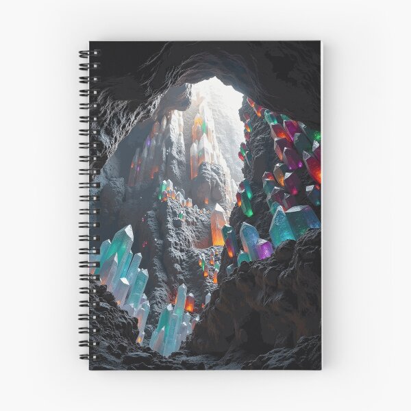 Item preview, Colorful Gemstones Inside Dark Cave designed and sold by TavNorth.