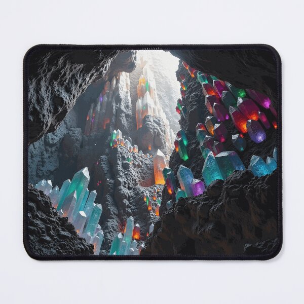 Item preview, Colorful Gemstones Inside Dark Cave designed and sold by TavNorth.