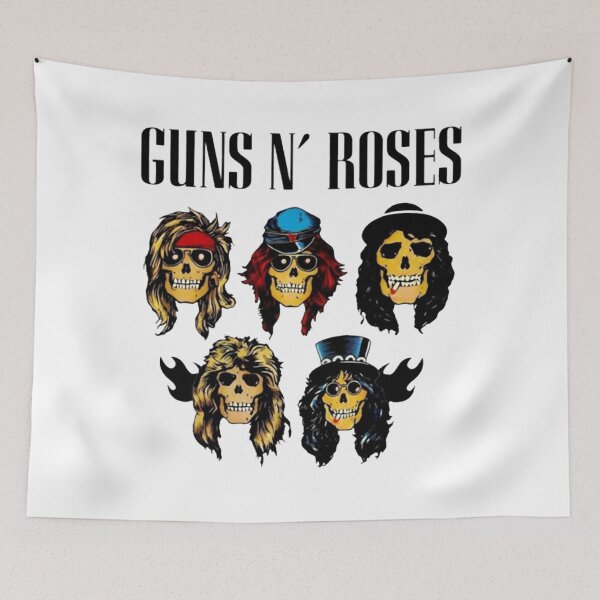 Item preview, Guns N' Roses Skulls Band Members Vintage Heavy Metal designed and sold by VesperaVoid.