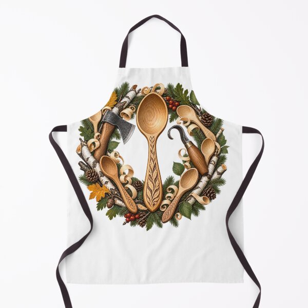 Item preview, Sloyd Spoon Carver Woodland Wreath designed and sold by UrbanCanvvas.