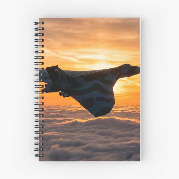 Item preview, RAF Vulcan Golden Sunset Silhouette Illustration designed and sold by Airpower Art.