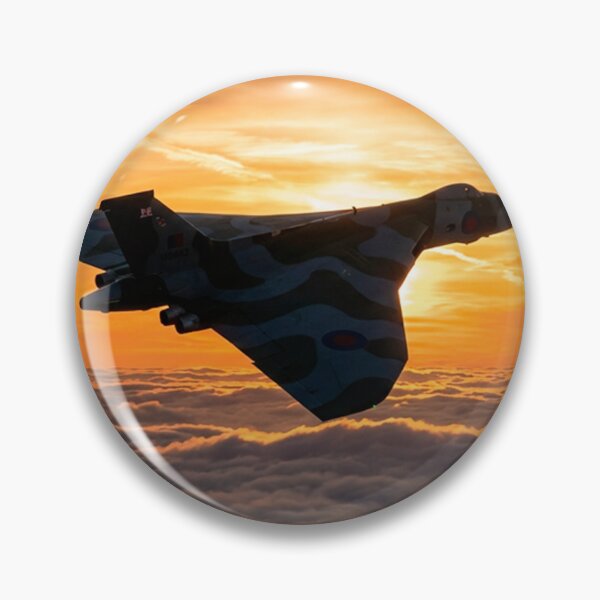Item preview, RAF Vulcan Golden Sunset Silhouette Illustration designed and sold by Airpower Art.