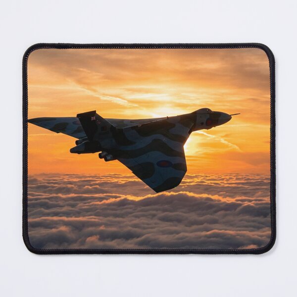 Item preview, RAF Vulcan Golden Sunset Silhouette Illustration designed and sold by Airpower Art.