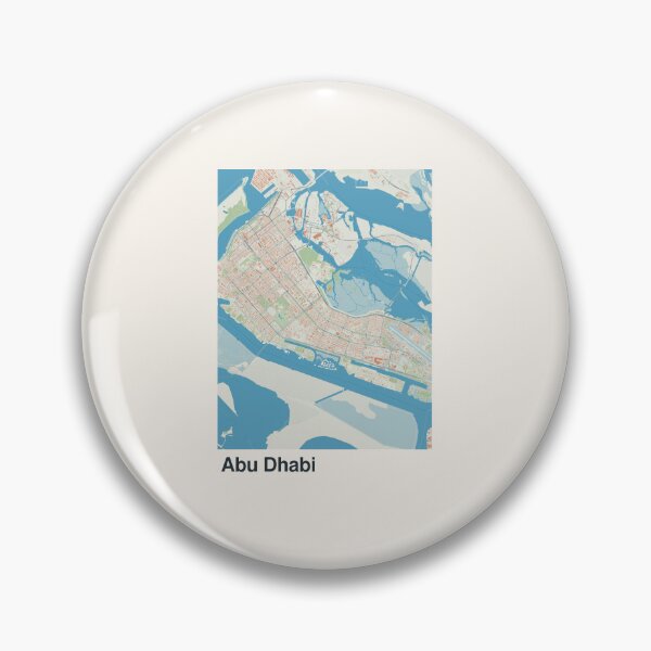 Item preview, Abu Dhabi Minimalistic Map Art designed and sold by MapsNerd.