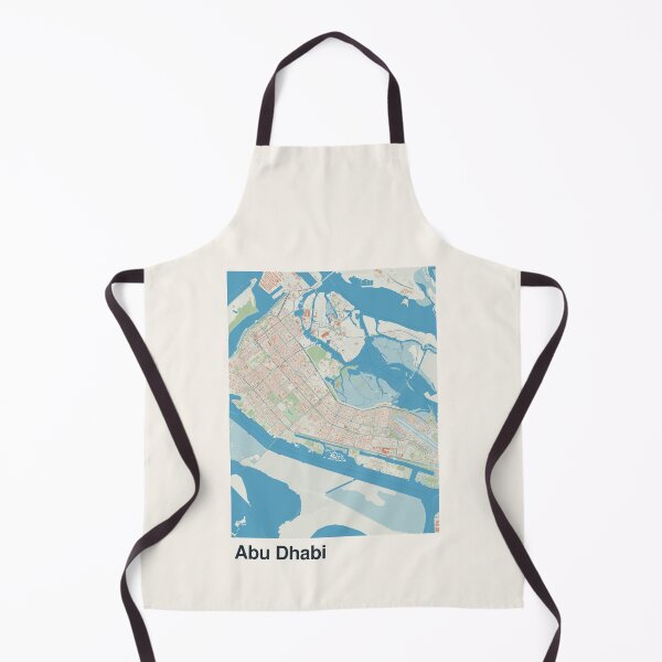 Item preview, Abu Dhabi Minimalistic Map Art designed and sold by MapsNerd.