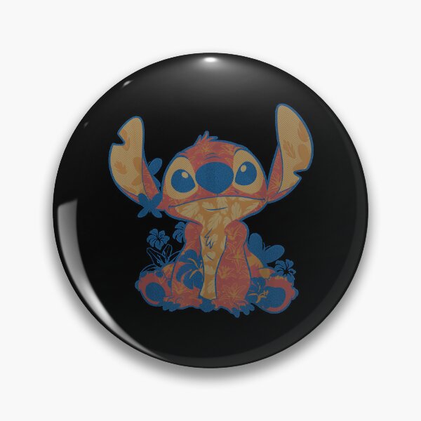 Item preview, Lilo Stitch In Hawaiian Floral Print designed and sold by junglecolor.