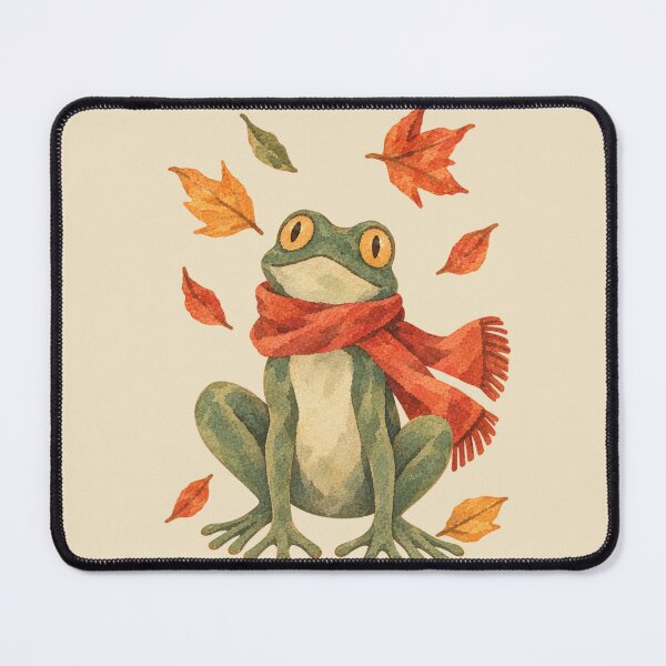 Item preview, Autumn Frog – Cozy Vintage Fall Art designed and sold by ZOHRR.