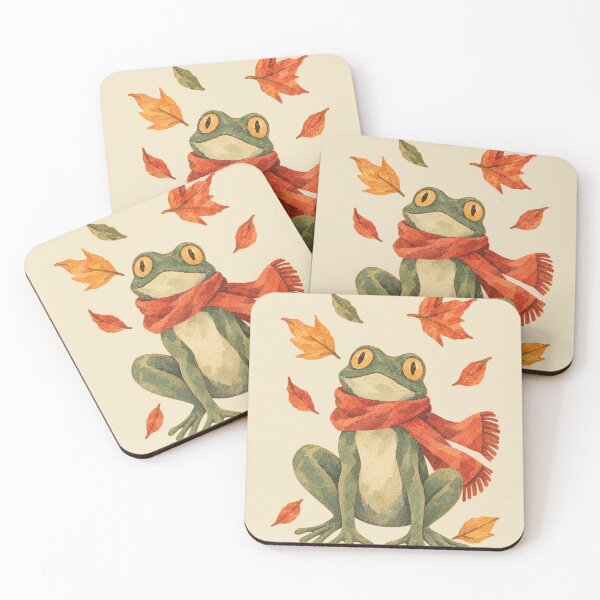 Item preview, Autumn Frog  – Cozy Vintage Fall Art designed and sold by ZOHRR.