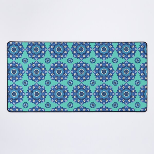 Item preview, Blue Floral Mandala Pattern – Intricate Ornamental Boho Flower Design designed and sold by Mousy17.