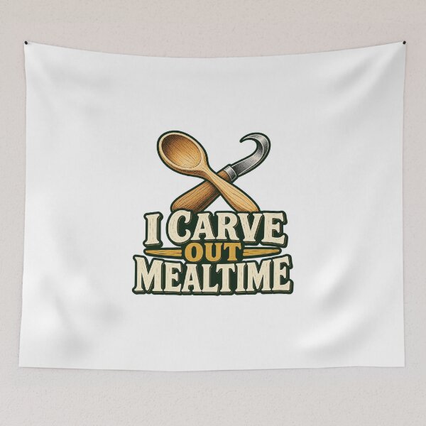 Item preview, I Carve Out Mealtime Spoon Carver Pun designed and sold by UrbanCanvvas.