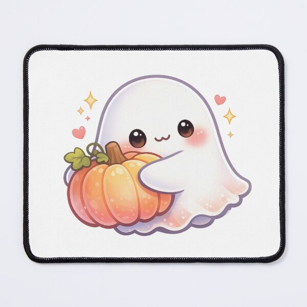 Item preview, Pumpkin Hug Ghost – Soft Pastel Kawaii Cozy Spirit designed and sold by Sommium .