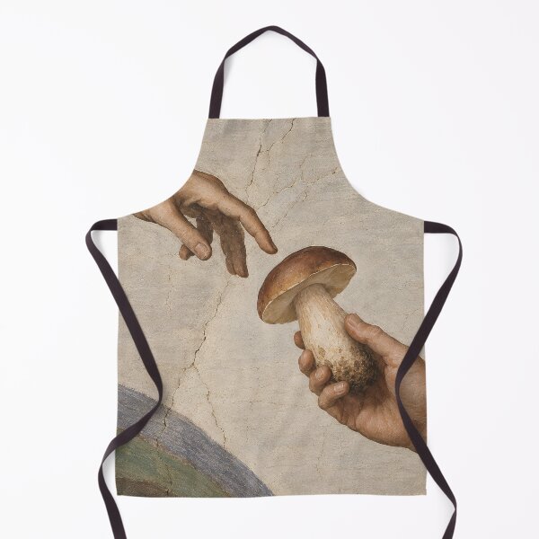 Item preview, The Creation of Porcini, Mushroom Art Parody T-Shirt designed and sold by wildlifethings.