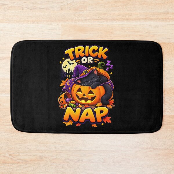 Item preview, Trick or Nap Cute Halloween Cat designed and sold by Yomere.