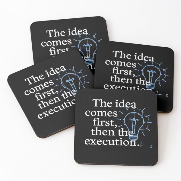 Item preview, The Idea Comes First Then The Execution designed and sold by ThePrintArt.