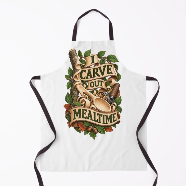 Item preview, Carve Out Mealtime Greenwood Spoon Ar designed and sold by UrbanCanvvas.
