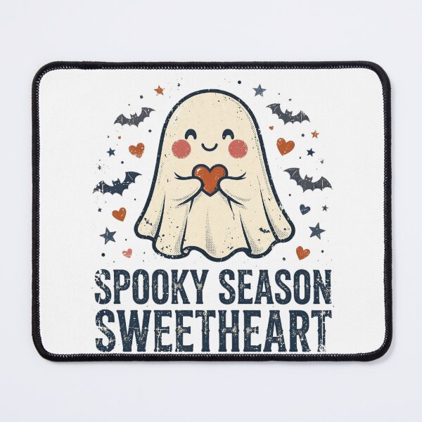 Item preview, Spooky Season Sweetheart Cute Ghost Halloween designed and sold by Worn and Witty.