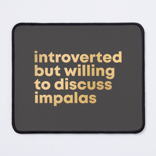 Item preview, Introverted Yet Passionate About Impalas Gold Minimalist Design by DuxDesign designed and sold by MidasMitty.