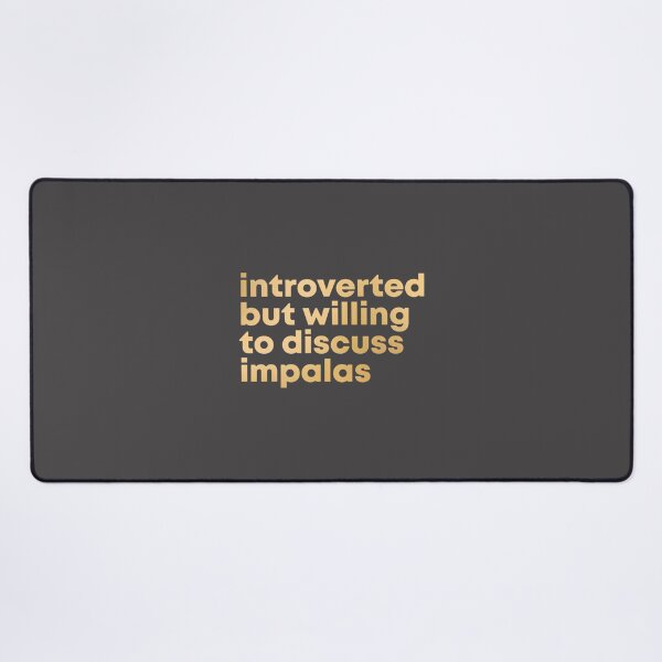 Item preview, Introverted Yet Passionate About Impalas Gold Minimalist Design by DuxDesign designed and sold by MidasMitty.