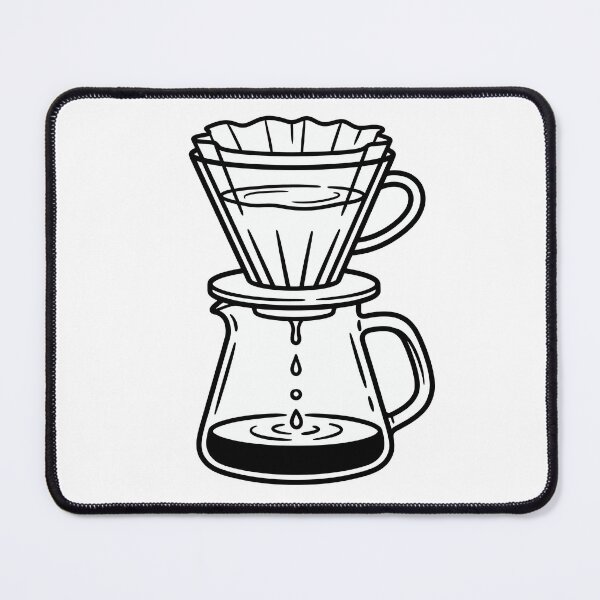 Item preview, Artisan Pour Over Coffee Carafe Line Art designed and sold by seunghus.