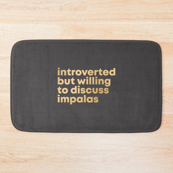 Item preview, Introverted Yet Passionate About Impalas Gold Minimalist Design by DuxDesign designed and sold by MidasMitty.