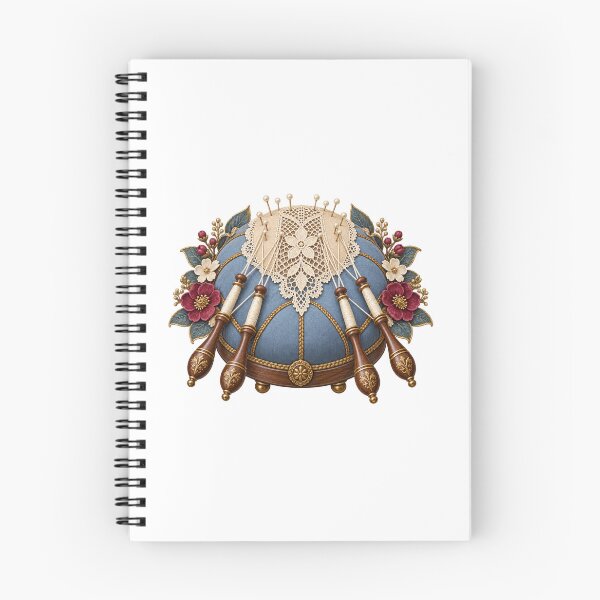 Item preview, Bobbin Lace Maker Pillow and Bobbins Art designed and sold by UrbanCanvvas.