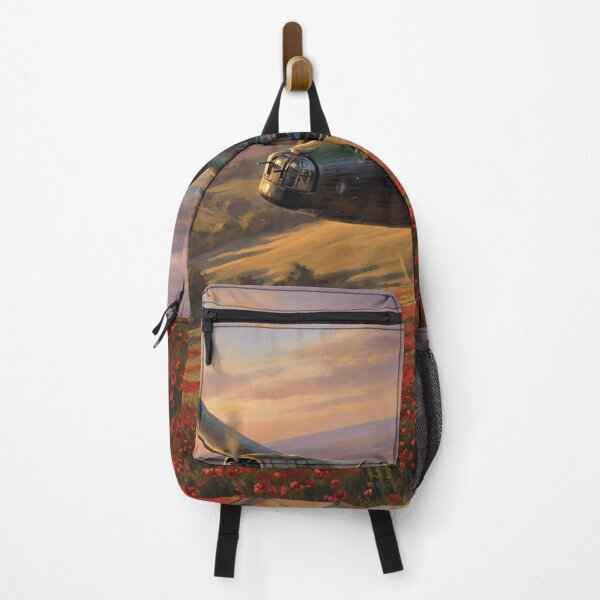 Item preview, RAF Wellington Poppy Field Sunset Illustration designed and sold by Airpower Art.