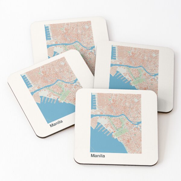 Item preview, Manila Minimalistic Map Art designed and sold by MapsNerd.