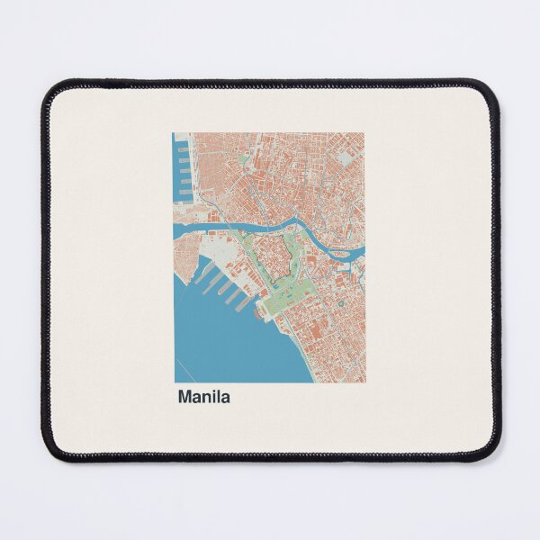 Item preview, Manila Minimalistic Map Art designed and sold by MapsNerd.