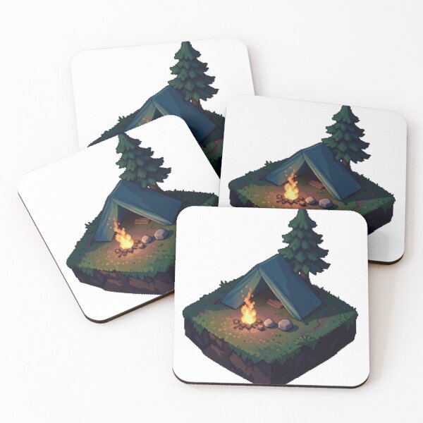Item preview, Moonlit Woodland Camp — CRT Game Artwork designed and sold by seunghus.