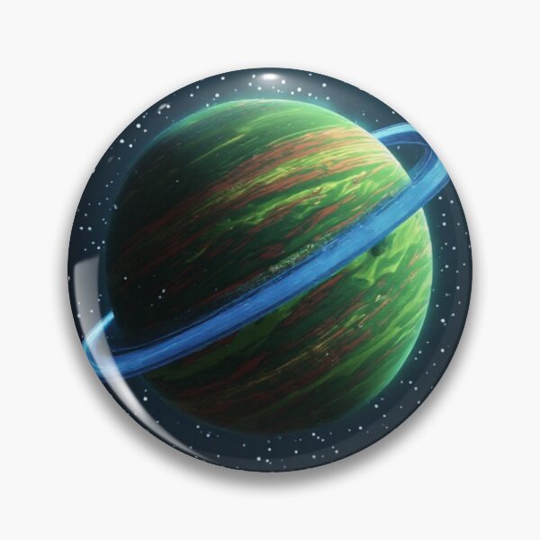 Item preview, Green Red Ringed Planet #1 designed and sold by Jadelight's AI Slop.