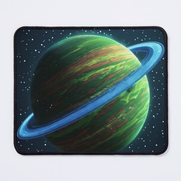 Item preview, Green Red Ringed Planet #1 designed and sold by Jadelight's AI Slop.
