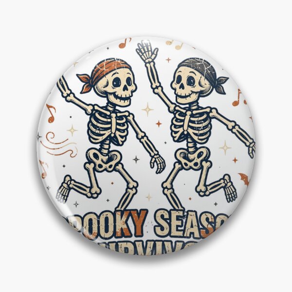 Artikelvorschau, Spooky Season Survivor Dancing Skeleton Halloween entworfen und verkauft von Worn and Witty.